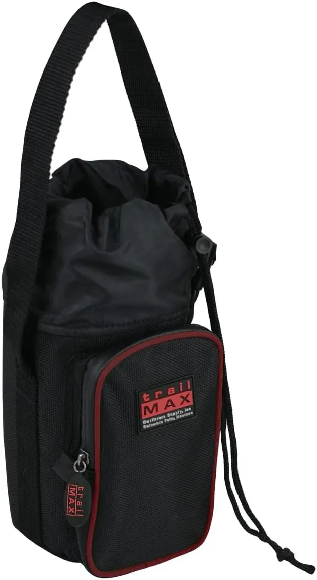 TrailMax 500 Series Water Bottle Carrier Horse Saddlebag for 1-Liter Stainless Steel Water Bottle, Insulated & Padded, 1680-denier Ripstop Nylon