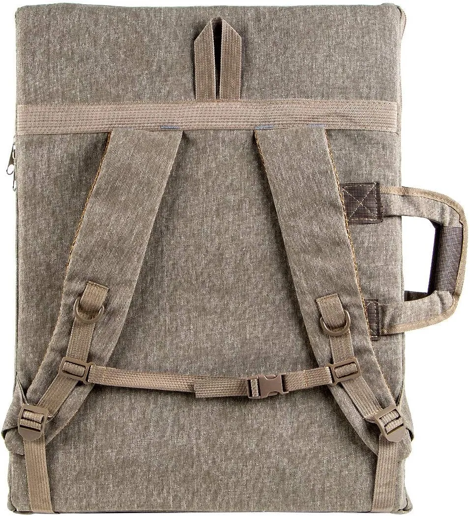 TRANSON Art Portfolio Case Artist Backpack Canvas Bag Large 26” x 19.5”