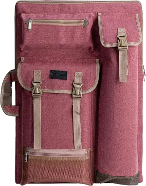 TRANSON Art Portfolio Case Artist Backpack Canvas Bag Large 26” x 19.5”