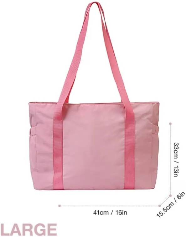 Travel Tote for Women - Gym, Laptop Shoulder, Overnight, Yoga Bag with Mat Buckle for Sports, Work