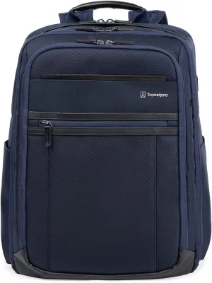Travelpro Crew Executive Choice 3 Large Backpack Fits Up to 15.6 Laptops and Tablets, USB a and C Ports, Men and Women, Patriot Blue