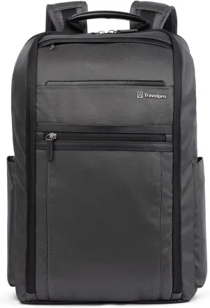 Travelpro Crew Executive Choice 3 Slim Backpack fits up to 15.6 Laptops and Tablets, Men and Women, Water-Resistant, Titanium Grey