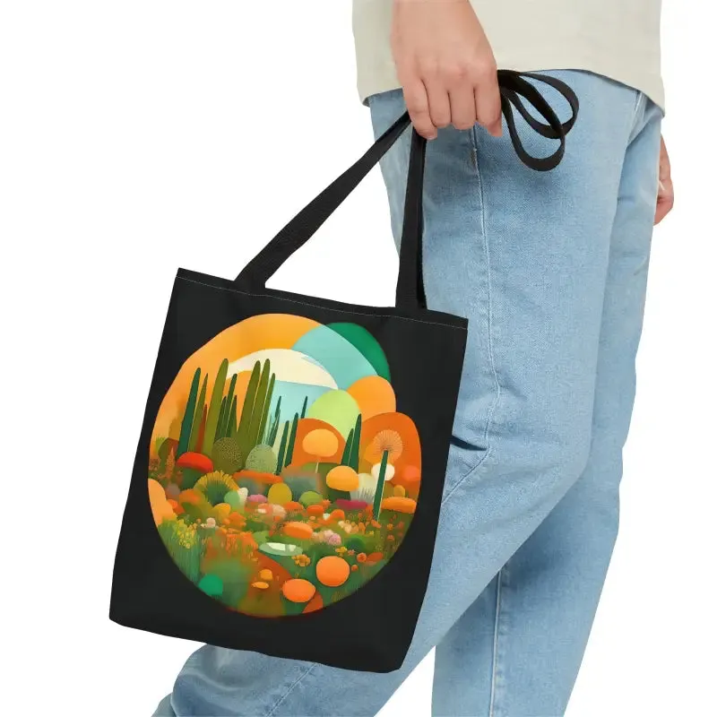 Tree Mendously Trendy Trees Landscape Print Tote Bag