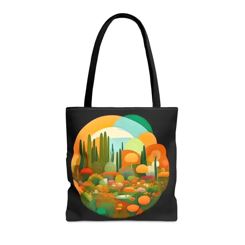 Tree Mendously Trendy Trees Landscape Print Tote Bag