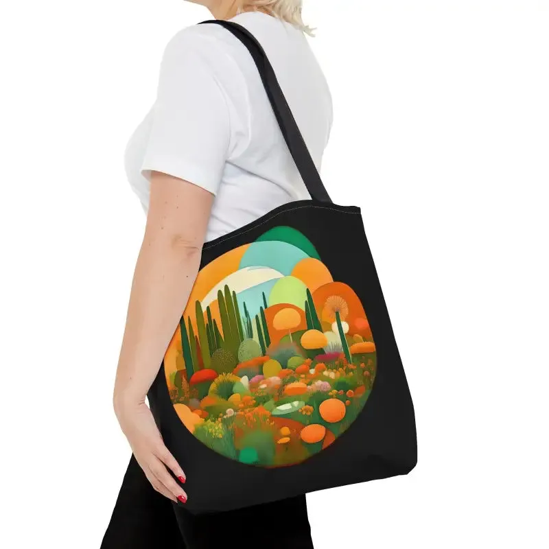 Tree Mendously Trendy Trees Landscape Print Tote Bag