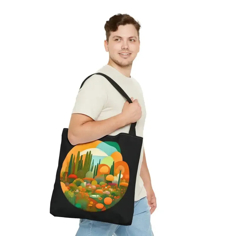 Tree Mendously Trendy Trees Landscape Print Tote Bag