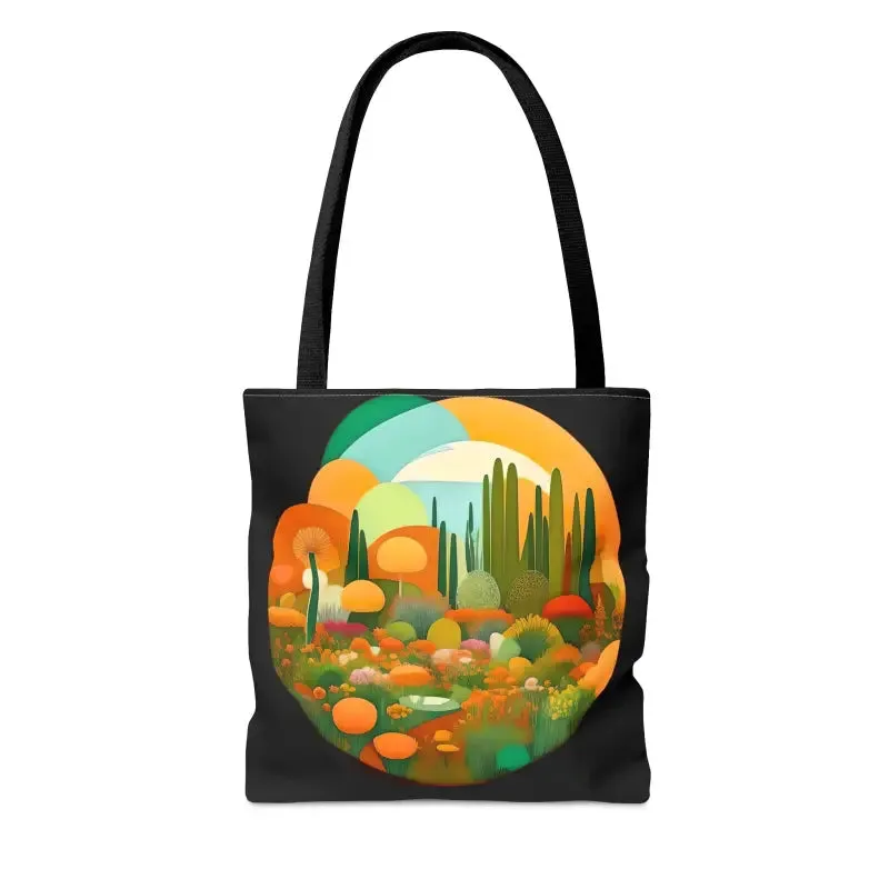Tree Mendously Trendy Trees Landscape Print Tote Bag