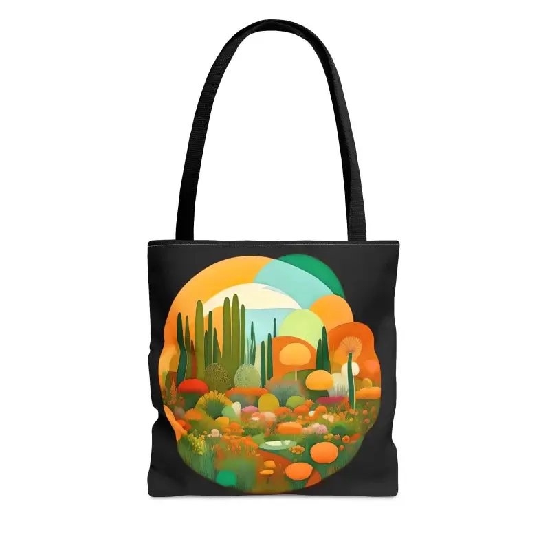 Tree Mendously Trendy Trees Landscape Print Tote Bag