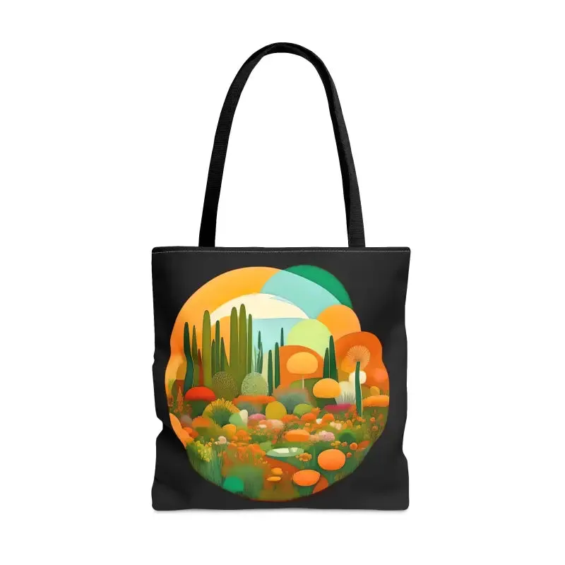 Tree Mendously Trendy Trees Landscape Print Tote Bag