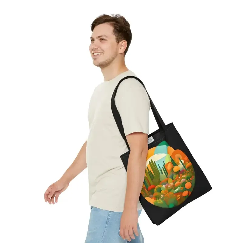 Tree Mendously Trendy Trees Landscape Print Tote Bag