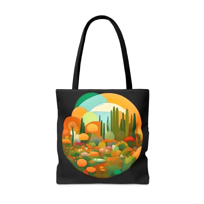 Tree Mendously Trendy Trees Landscape Print Tote Bag
