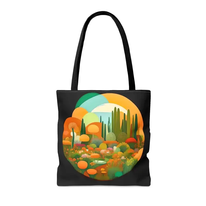 Tree Mendously Trendy Trees Landscape Print Tote Bag