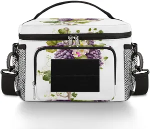 TropicalLife French Estate Vines Insulated Lunch Bag for Men Women Adult, Tactical Lunch Box Leakproof Lunch Cooler Tote Bag for Work Office Travel Camping