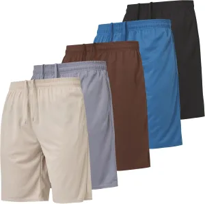 Ultra Performance 5 Pack Mens Shorts, Athletic Gym Shorts Workout Basketball Shorts for Men, SM - 5X