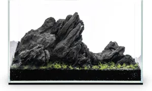 Ultum Nature Systems Ultra Clear Rimless Aquarium - Low Iron Glass Fish Tank with 45° Mitered Edges, 5mm-12mm Thick, Leveling Mat Included (3N, Nano, 3 Gallon)