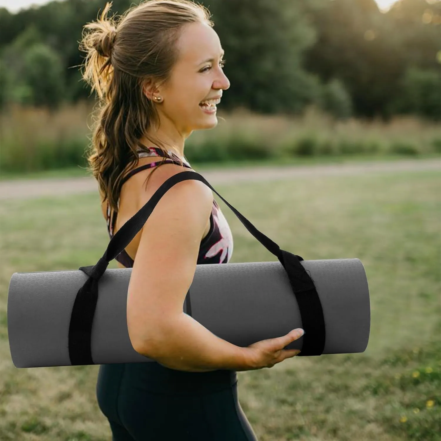 UMINEUX Yoga Mat Extra Thick 1/3'' Non Slip Yoga Mats for Women Eco Friendly TPE Fitness Exercise Mat with Carrying Sling & Storage Bag