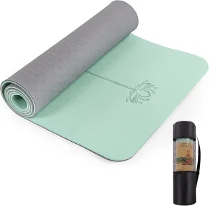 UMINEUX Yoga Mat Extra Thick 1/3'' Non Slip Yoga Mats for Women Eco Friendly TPE Fitness Exercise Mat with Carrying Sling & Storage Bag