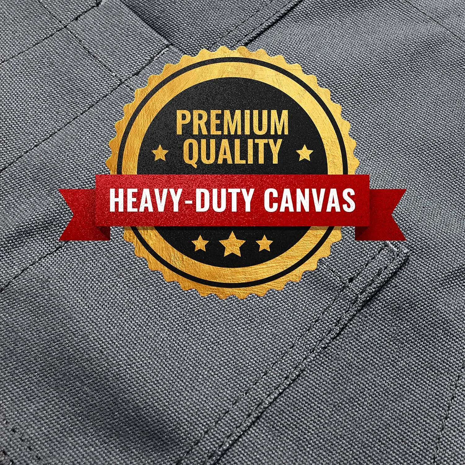 Under NY Sky Knife-Roll Steel Gray Apron – Heavy-Duty Canvas, Leather Reinforcement – Adjustable for Men and Women – Pro Chef, Barbecue, Butcher, Bartender, Woodworker, Tool Aprons
