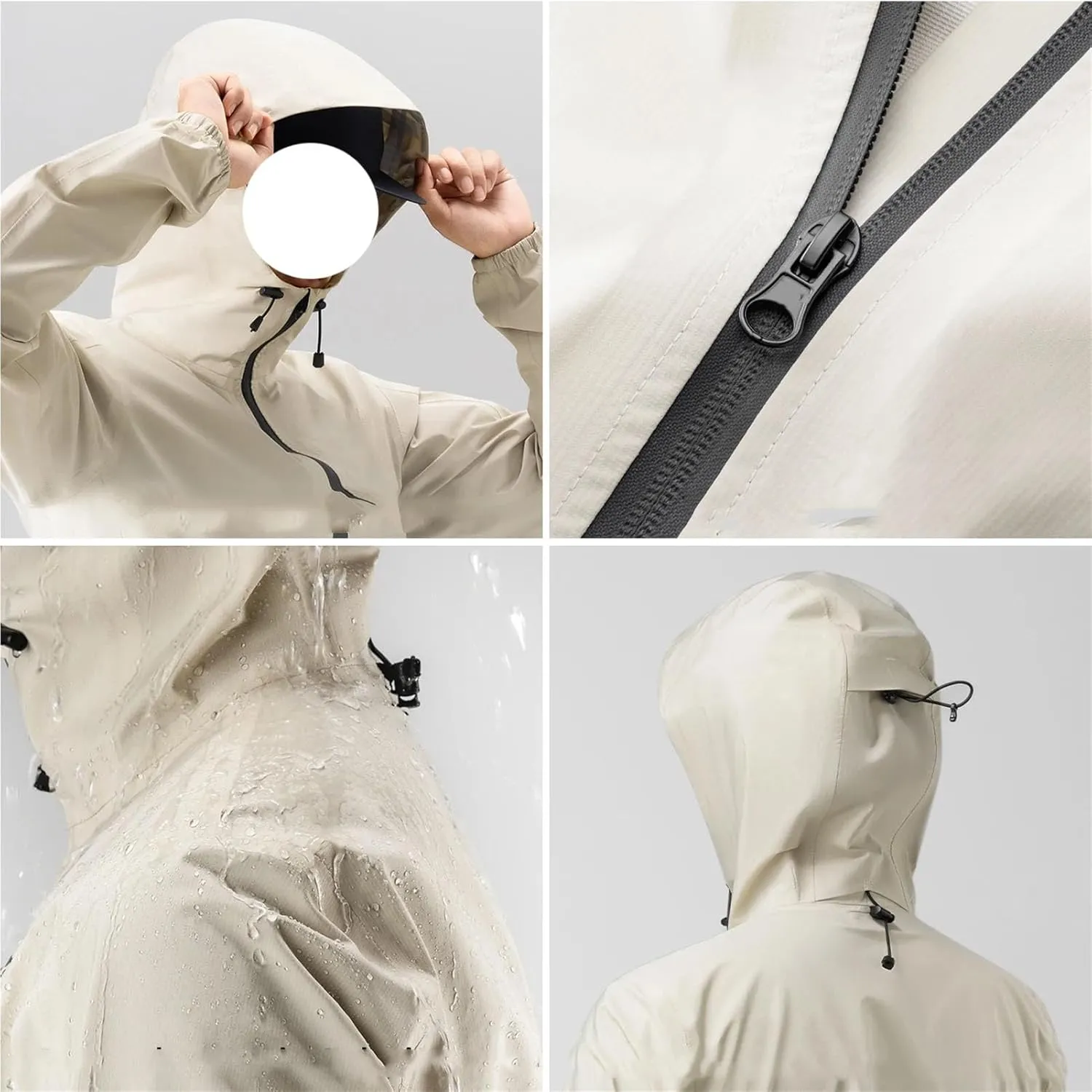 Unisex Cycling Weather-Ready Coat - Hooded Leisure Jacket for Trekking & Sports