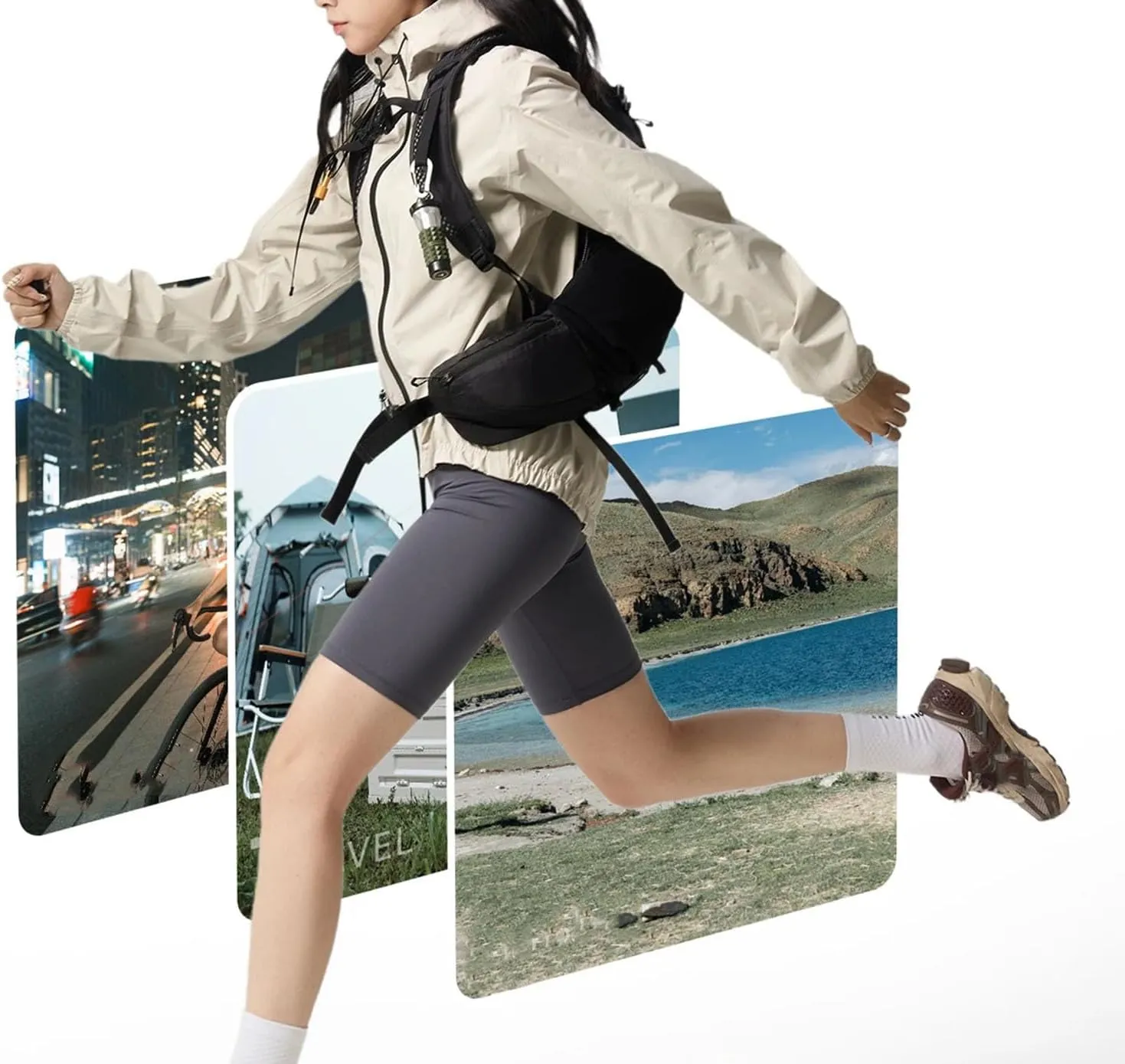 Unisex Cycling Weather-Ready Coat - Hooded Leisure Jacket for Trekking & Sports
