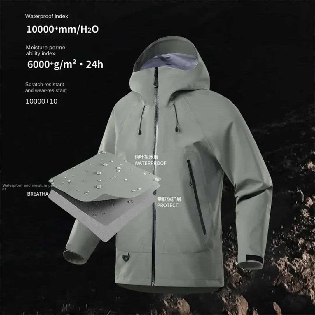 Unisex Hardshell Sports Jacket - Winter-Ready Outer Layer for Alpine Skiing