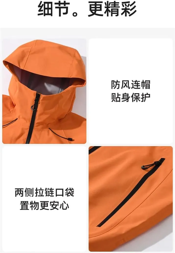 Unisex Hardshell Sports Jacket - Winter-Ready Outer Layer for Alpine Skiing