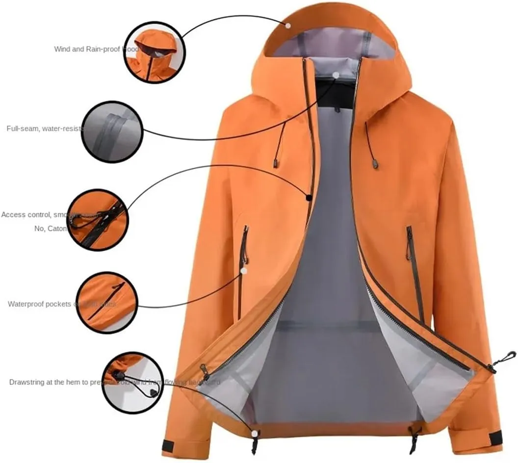 Unisex Hardshell Sports Jacket - Winter-Ready Outer Layer for Alpine Skiing