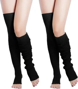 v28 Women’s Neon Knit Leg Warmer for 80s Party Dance Sports Yoga