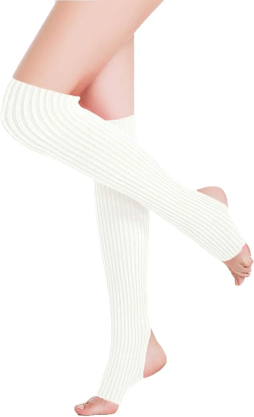 v28 Women’s Neon Knit Leg Warmer for 80s Party Dance Sports Yoga