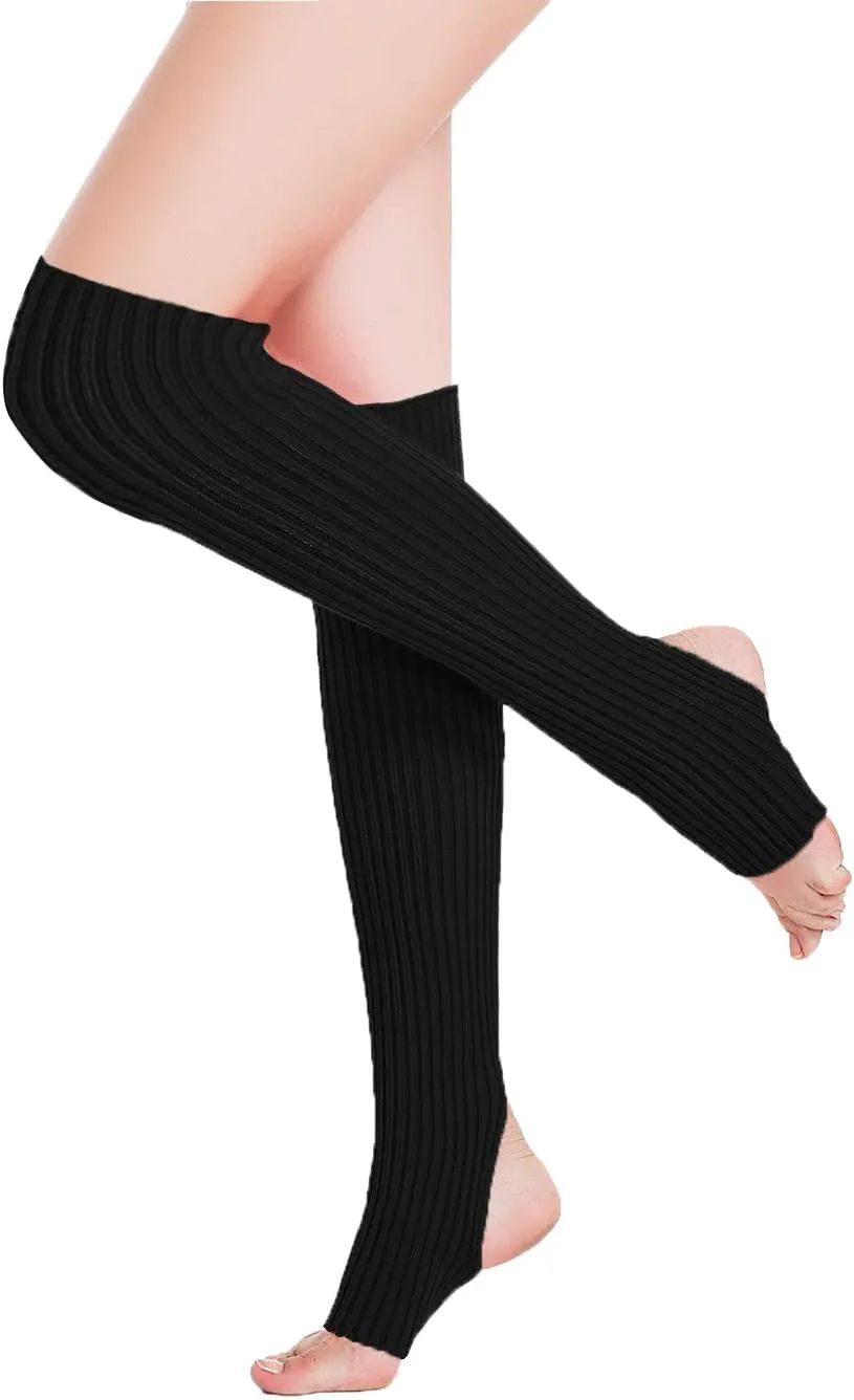 v28 Women’s Neon Knit Leg Warmer for 80s Party Dance Sports Yoga