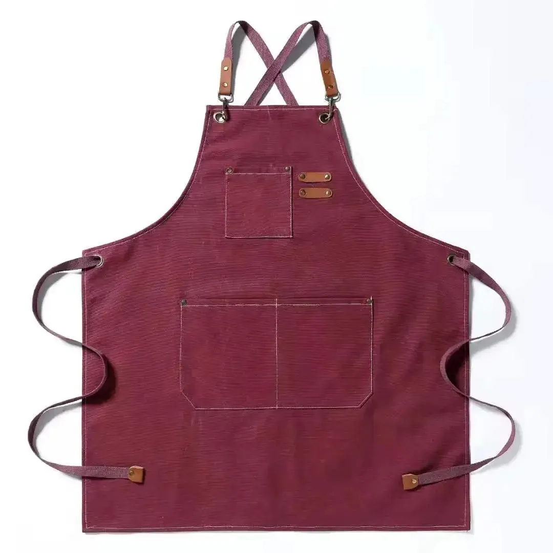 Versatile Canvas Apron Kitchen Garden Work  Style