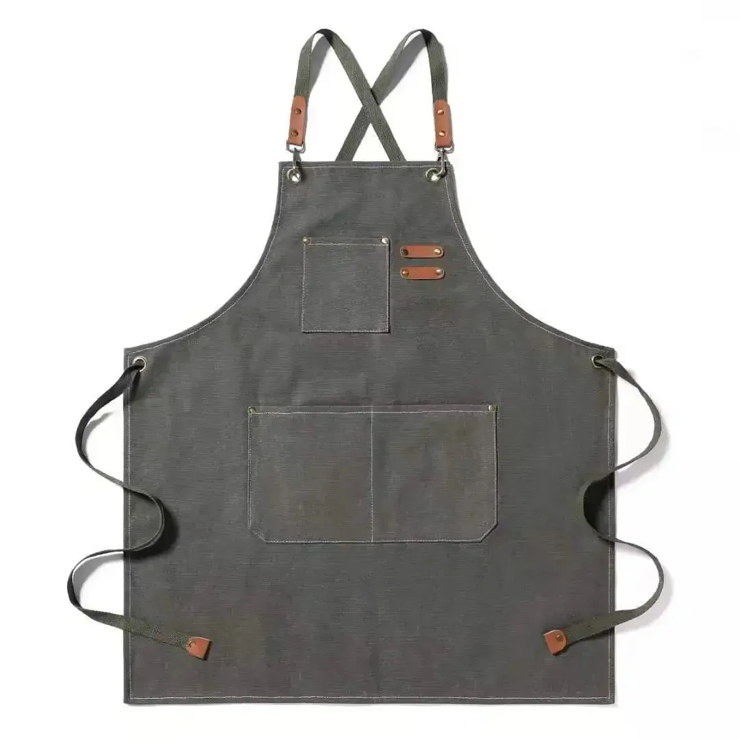 Versatile Canvas Apron Kitchen Garden Work  Style