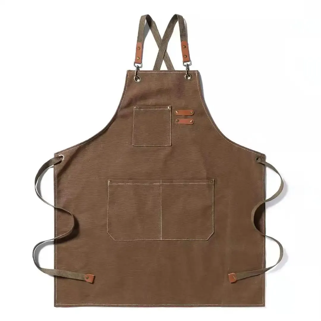 Versatile Canvas Apron Kitchen Garden Work  Style