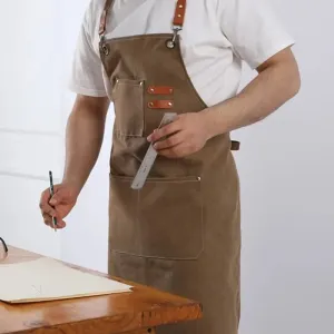 Versatile Canvas Apron Kitchen Garden Work  Style