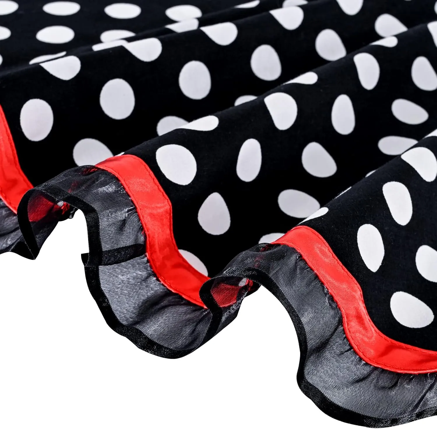 Violet Mist Cute Sweetheart Vintage Apron for Women Girls Polka Dot Retro Stylish Apron Sexy Black Dress 50s Apron Lace Ruffle Adjustable Neck Strap Flirty Apron Halloween Christmas Mothers Gifts