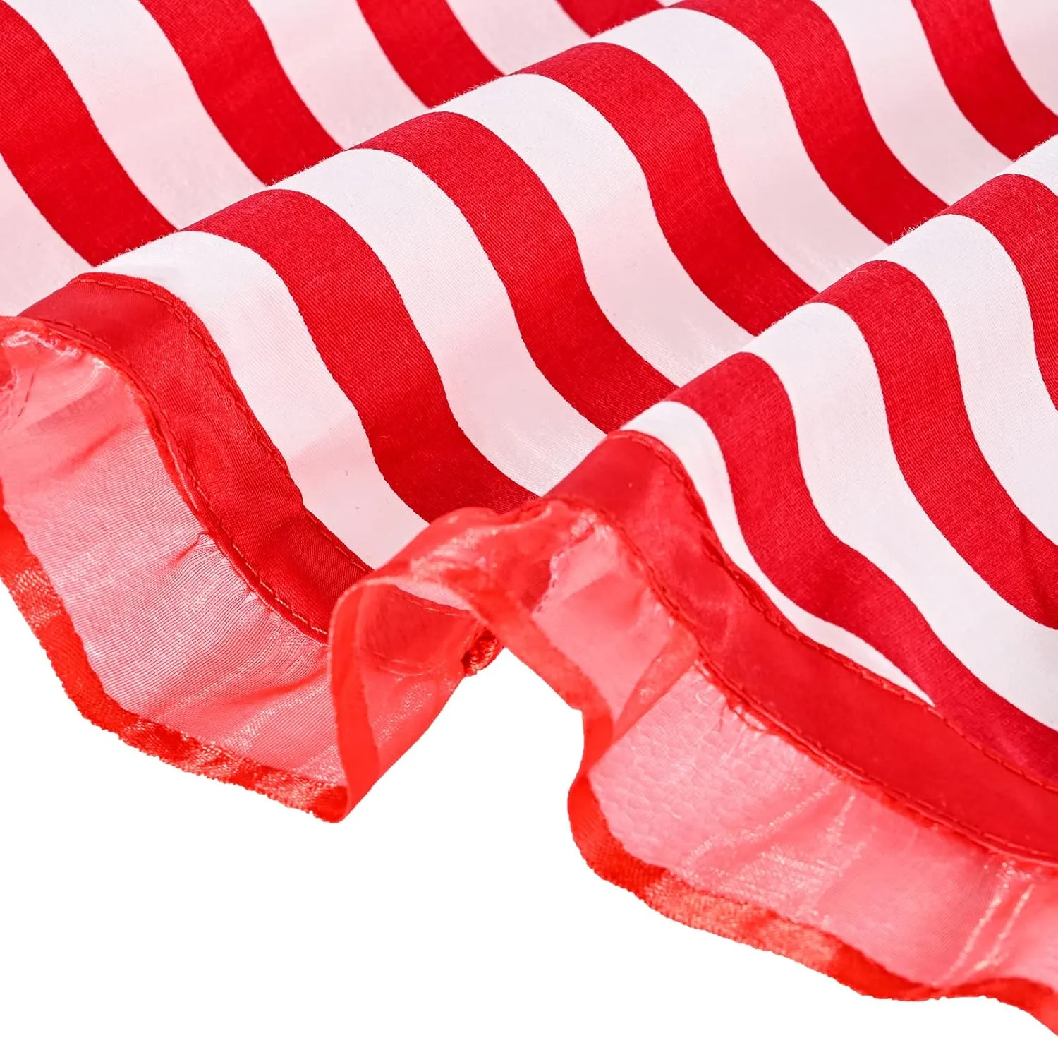 Violet Mist Lovely Sweetheart Aprons for Women Girls - Retro Cute Vintage Striped Cooking Dress - Flirty Apron for Valentine, Christmas & Mothers Gifts, Red