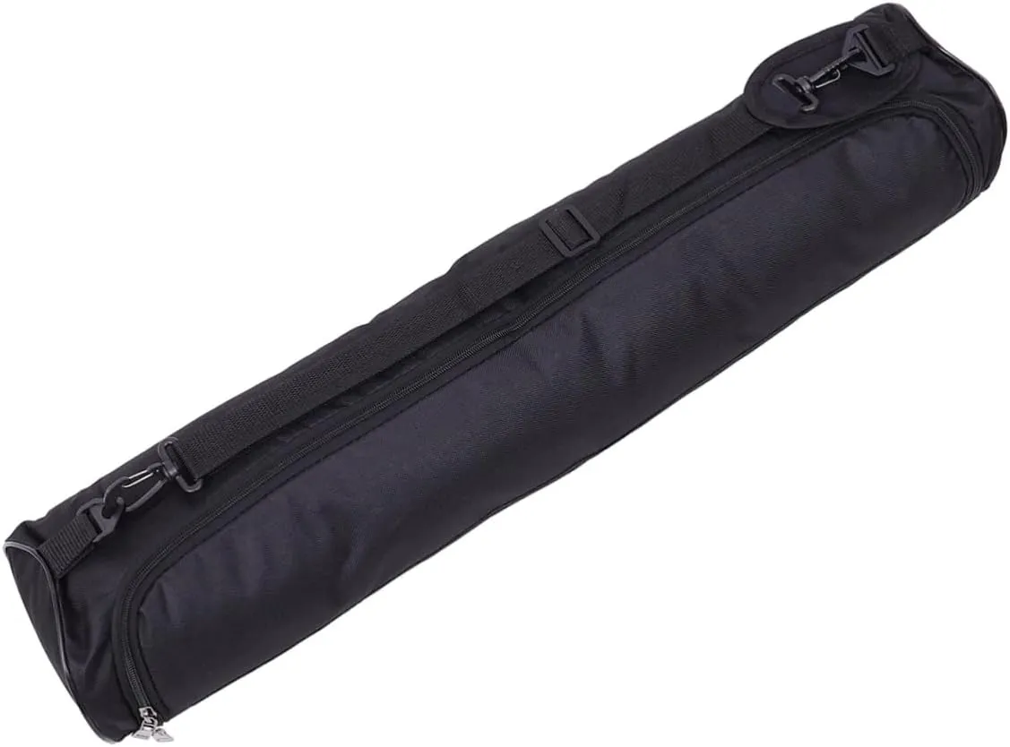 VOSAREA Canvas Yoga Mat Storage Pouch with Zipper Design Single Shoulder Bag for Easy Carrying for Gym Sports Travel Hiking and Camping