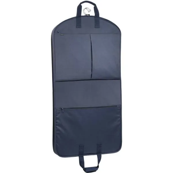 Wally Bags 45” Deluxe Extra Capacity Travel Garment Bag with Two Accessory Pockets