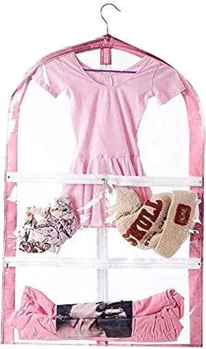 Waterproof Hanging Garment Bag,35 Inch Garment Bags For Hanging Clothes,Garment Bags For Travel Storage,Kids Garment Bag with Full Zipper for Dance Costumes,Sports,Skating,Theatre,Beauty Pageants