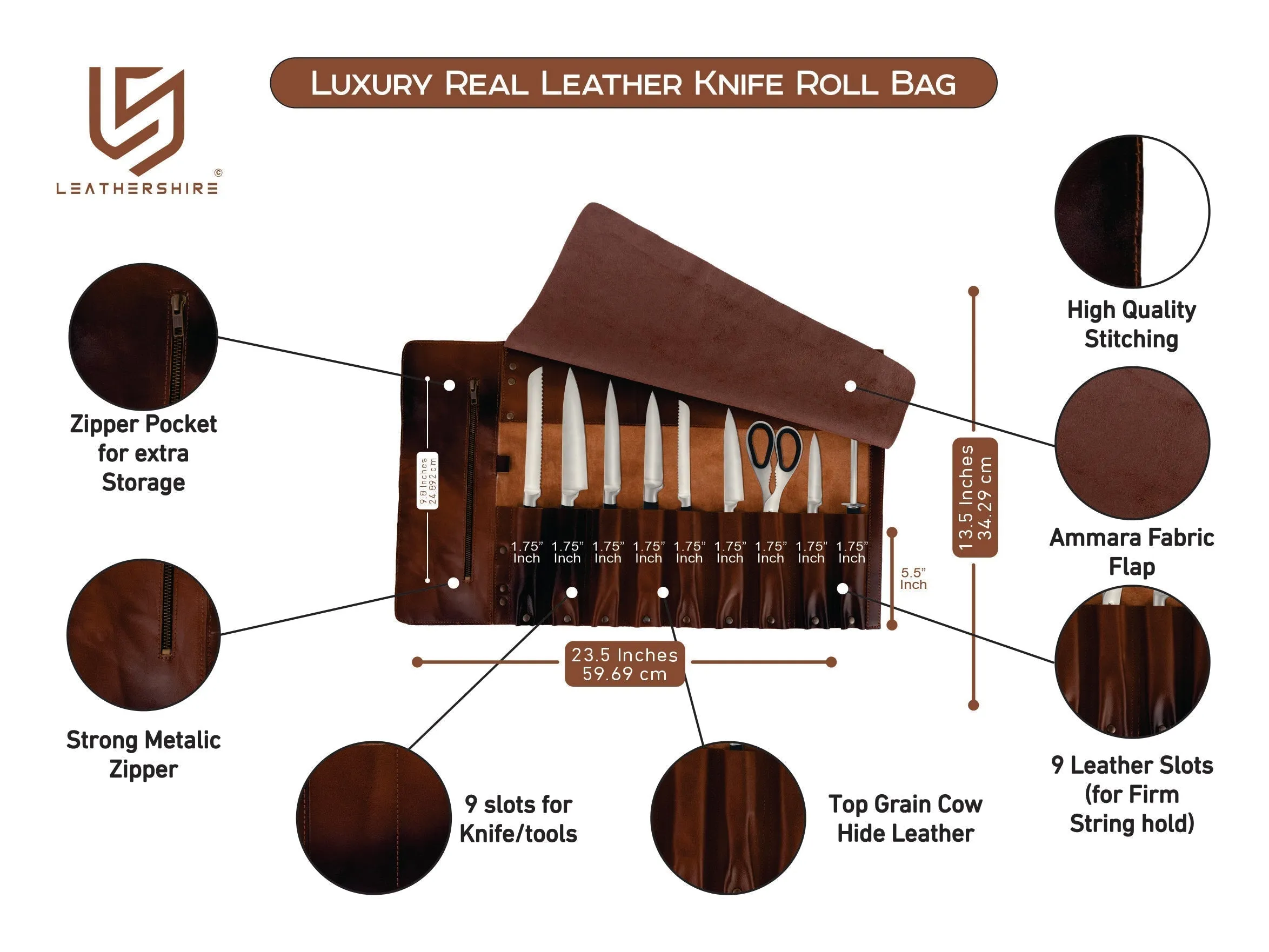 Waxed Black Leather Canvas apron and Roll with Cap and Mitts Gift Set