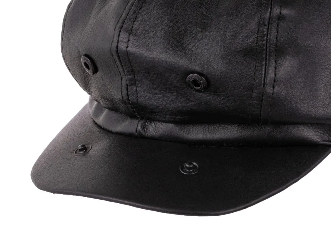 Waxed Black Leather Canvas apron and Roll with Cap and Mitts Gift Set