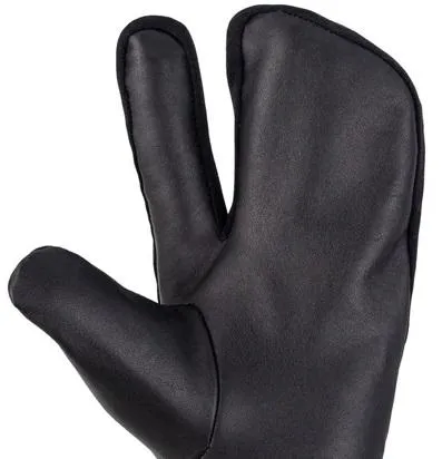 Waxed Black Leather Canvas apron and Roll with Cap and Mitts Gift Set