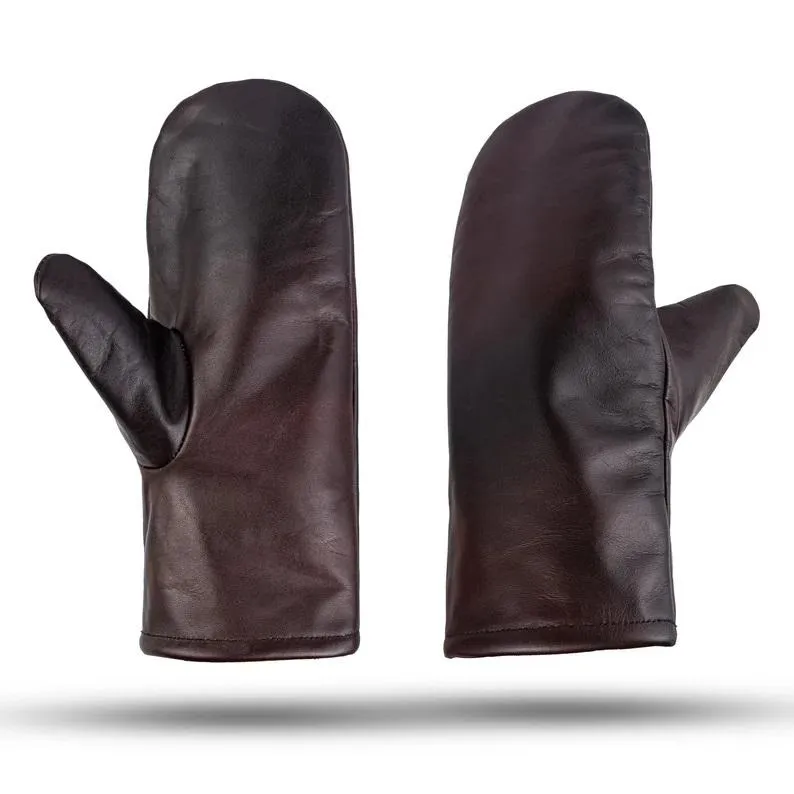 Waxed Blue Leather Canvas apron and Roll with Cap and Mitts Gift Set