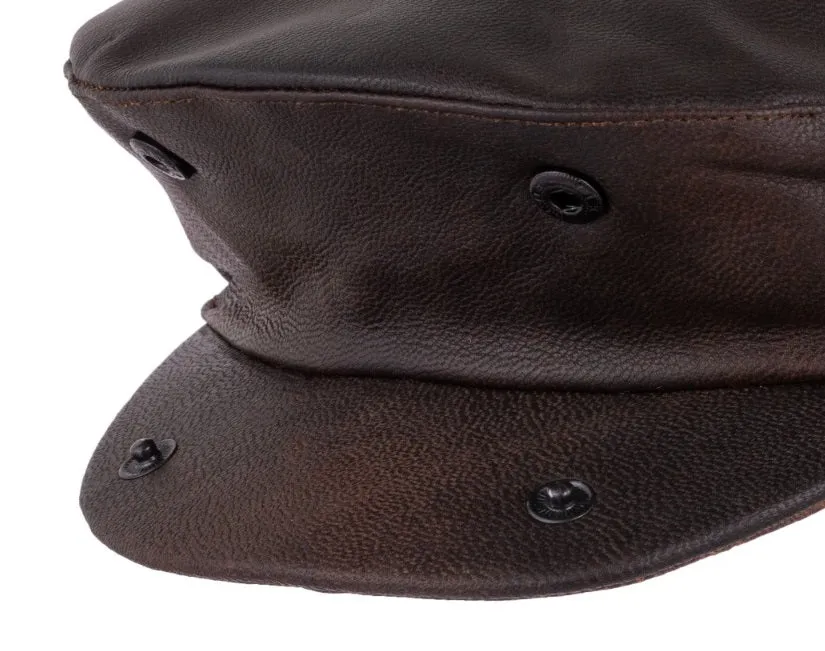 Waxed Blue Leather Canvas apron and Roll with Cap and Mitts Gift Set