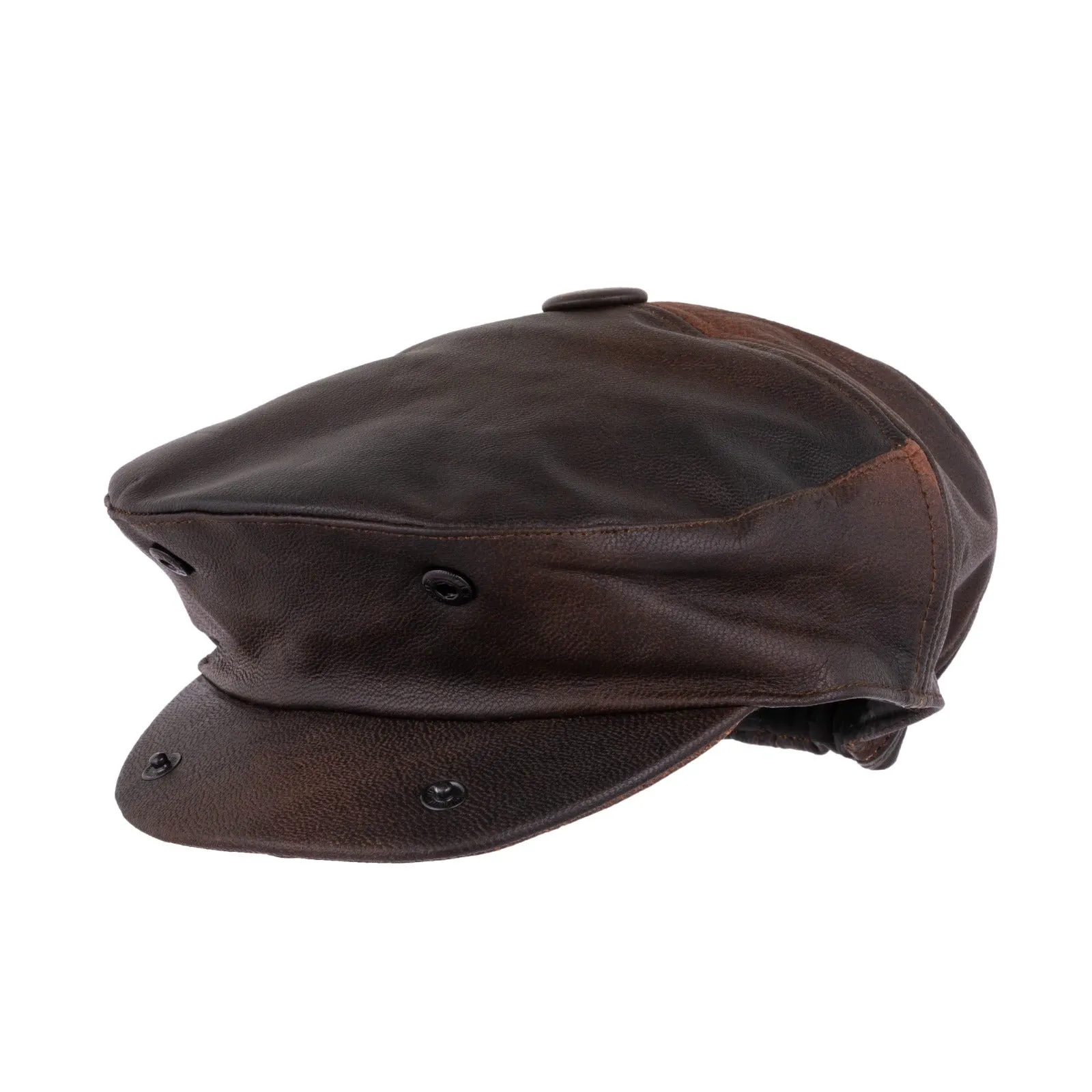 Waxed Blue Leather Canvas apron and Roll with Cap Gift Set