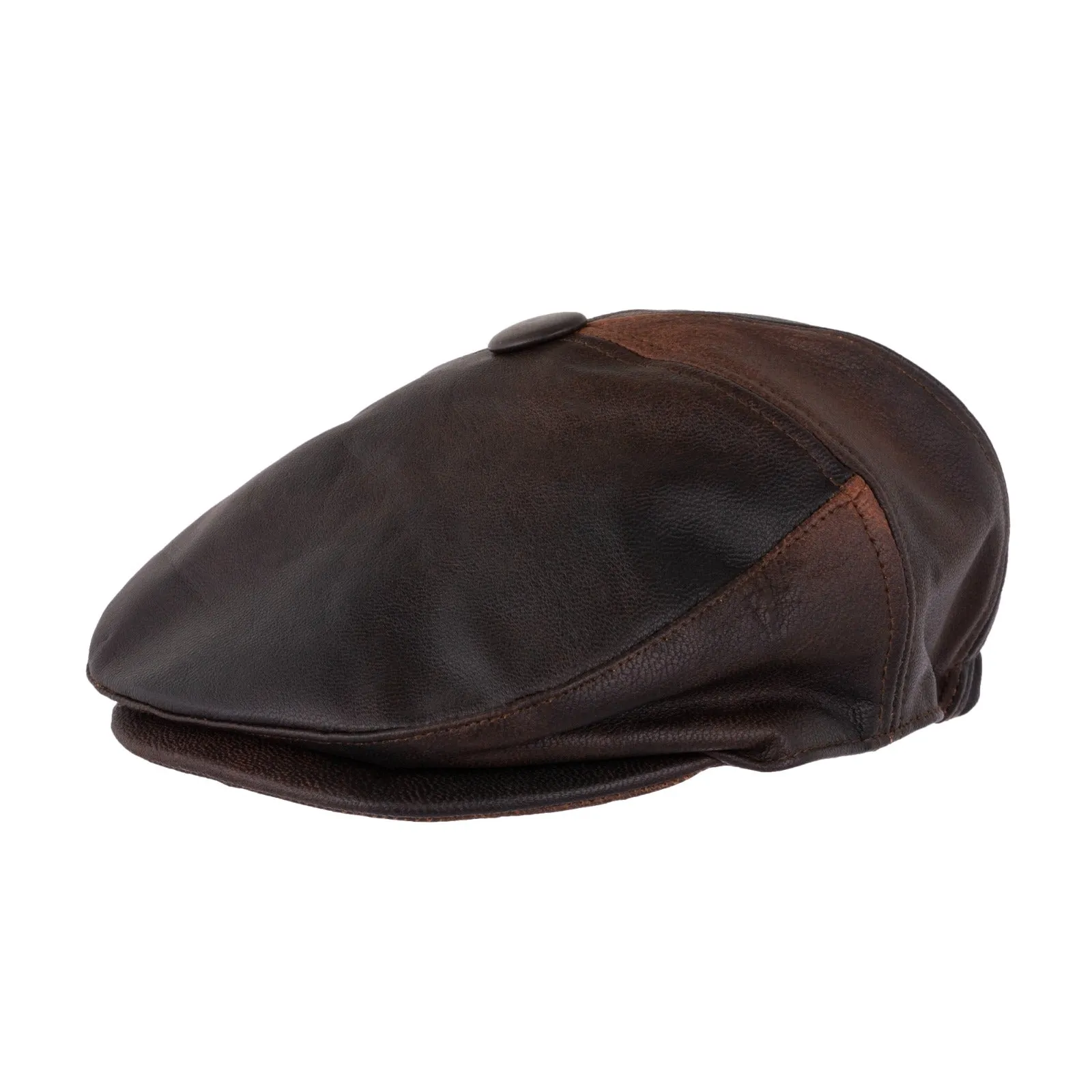 Waxed Blue Leather Canvas apron and Roll with Cap Gift Set
