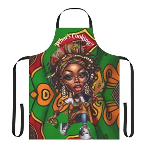 What's Cooking?Apron, 5-Color Straps (AOP) #WC6