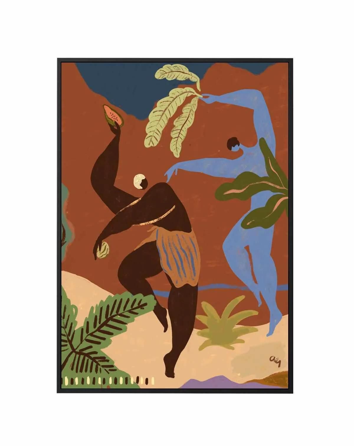 Wild Rhythm | Framed Canvas Art Print