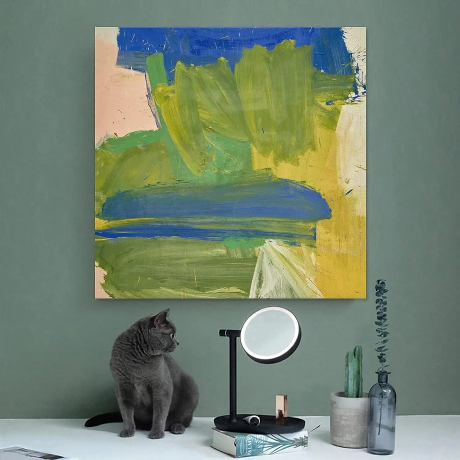 Willem De Kooning Wall Art Paintings，Villa Borghese By Willem De KooningPrints Canvas Wall Art Poste Poster Decorative Painting Canvas Wall Art Living Room Posters Bedroom Painting 24x24inch(60x60cm)