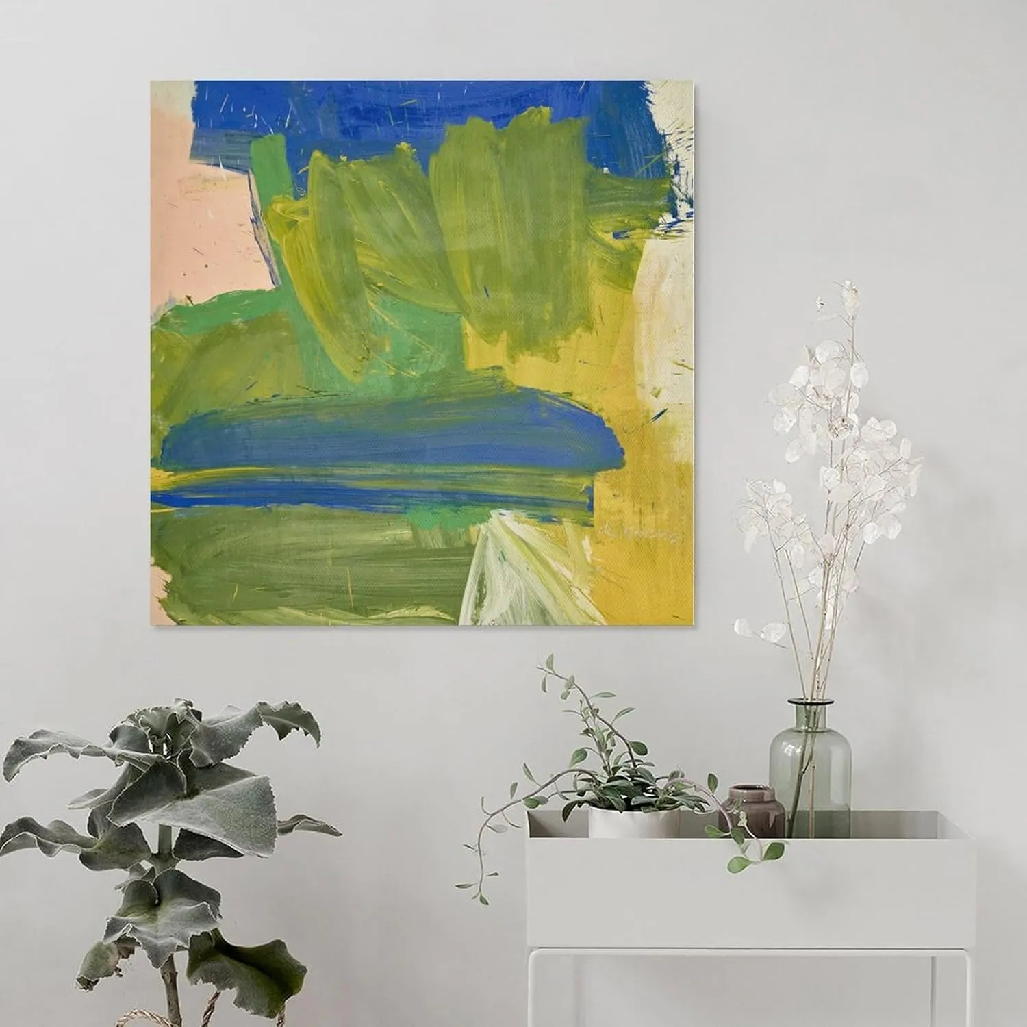 Willem De Kooning Wall Art Paintings，Villa Borghese By Willem De KooningPrints Canvas Wall Art Poste Poster Decorative Painting Canvas Wall Art Living Room Posters Bedroom Painting 24x24inch(60x60cm)